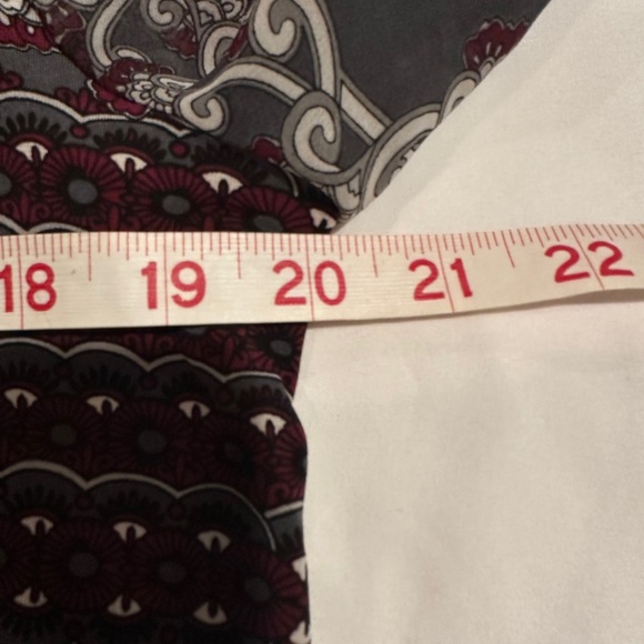 Alfani Womens BOHO Style Tunic Top, 3/4 Length Sheer Sleeves - Picture 5 of 6